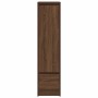 Aparador alto roble marrón 29,5x34x119,5 cm madera ingeniería by , Sideboards - Ref: Foro24-861658, Price: 71,52 €, Discount: %