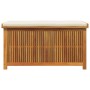 Cojines para exterior 113x50x60,5 cm madera maciza acacia von , Aufbewahrungsboxen für den Außenbereich - Ref: Foro24-4106475...