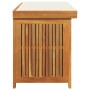 Cojines para exterior 113x50x60,5 cm madera maciza acacia von , Aufbewahrungsboxen für den Außenbereich - Ref: Foro24-4106475...