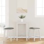 Sillas de bar con cojines 2 uds madera maciza blanca caucho von , Küchenhocker - Ref: Foro24-4102580, Preis: 105,32 €, Rabatt: %