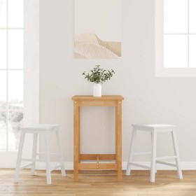 Sillas de bar 2 uds madera maciza blanca caucho von , Küchenhocker - Ref: Foro24-4102582, Preis: 106,64 €, Rabatt: %