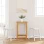 Sillas de bar 2 uds madera maciza blanca caucho von , Küchenhocker - Ref: Foro24-4102582, Preis: 106,64 €, Rabatt: %
