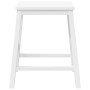 Sillas de bar 2 uds madera maciza blanca caucho von , Küchenhocker - Ref: Foro24-4102582, Preis: 106,64 €, Rabatt: %