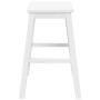 Sillas de bar 2 uds madera maciza blanca caucho von , Küchenhocker - Ref: Foro24-4102582, Preis: 106,64 €, Rabatt: %