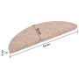 Selbstklebende Leitermatte 5 Stück 56x17x3 cm braun von vidaXL, Treppenmatten - Ref: Foro24-149674, Preis: 16,71 €, Rabatt: %