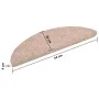Self-adhesive stair tread mat 5 units 56x17x3 cm brown by vidaXL, Stair mats - Ref: Foro24-149674, Price: 14,08 €, Discount: %