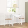 Sillas de comedor con cojines 2uds madera maciza blanco caucho von , Essstühle - Ref: Foro24-4102424, Preis: 80,27 €, Rabatt: %
