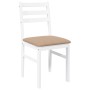 Sillas de comedor con cojines 2uds madera maciza blanco caucho von , Essstühle - Ref: Foro24-4102424, Preis: 80,27 €, Rabatt: %