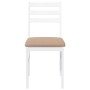 Sillas de comedor con cojines 2uds madera maciza blanco caucho von , Essstühle - Ref: Foro24-4102424, Preis: 80,27 €, Rabatt: %