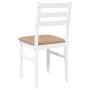 Sillas de comedor con cojines 2uds madera maciza blanco caucho von , Essstühle - Ref: Foro24-4102424, Preis: 80,27 €, Rabatt: %