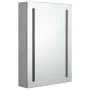 Armario de baño con espejo y LED gris hormigón 50x13x70 cm de vidaXL, Tocadores de baño - Ref: Foro24-326495, Precio: 108,08 ...