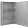 Badezimmerschrank mit Spiegel und LED betongrau 50x13x70 cm von vidaXL, Badezimmerwaschtische - Ref: Foro24-326495, Preis: 10...