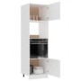 Armario de microondas madera contrachapada blanco 60x57x207 cm von , Küchenschränke - Ref: Foro24-3334017, Preis: 213,87 €, R...