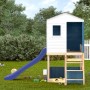 Parque infantil de exterior blanco y azul madera maciza abeto von , Schaukeln und Spielgeräte - Ref: Foro24-3376143, Preis: 6...