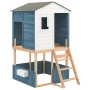 Parque infantil de exterior blanco y azul madera maciza abeto von , Schaukeln und Spielgeräte - Ref: Foro24-3376143, Preis: 6...