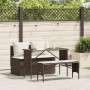 Set comedor de jardín 3 piezas y cojines ratán sintético marrón von , Gartensets - Ref: Foro24-4104182, Preis: 274,21 €, Raba...