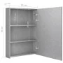 Badezimmerschrank mit Spiegel und LED betongrau 50x13x70 cm von vidaXL, Badezimmerwaschtische - Ref: Foro24-326495, Preis: 10...