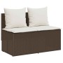 Set comedor de jardín 3 piezas y cojines ratán sintético marrón von , Gartensets - Ref: Foro24-4104182, Preis: 274,21 €, Raba...