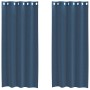 Cortinas de gasa con ojales 2 uds azul real de , Cortinas y visillos - Ref: Foro24-4102116, Precio: 13,06 €, Descuento: %