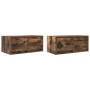Muebles de TV 2 uds madera ingeniería color roble 60x31x25,5 cm de , Muebles TV - Ref: Foro24-861499, Precio: 82,59 €