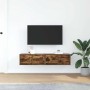 Muebles de TV 2 uds madera ingeniería color roble 60x31x25,5 cm von , TV-Möbel - Ref: Foro24-861499, Preis: 78,46 €, Rabatt: %