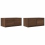 Muebles de TV 2uds Roble marrón 60x31x25,5 cm Madera ingeniería von , TV-Möbel - Ref: Foro24-861503, Preis: 82,06 €, Rabatt: %