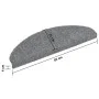Selbstklebende Treppenmatten 5 Stück grau 65x21x4 cm von vidaXL, Treppenmatten - Ref: Foro24-149704, Preis: 23,90 €, Rabatt: %