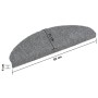 Selbstklebende Treppenmatten 5 Stück grau 65x21x4 cm von vidaXL, Treppenmatten - Ref: Foro24-149704, Preis: 23,38 €, Rabatt: %
