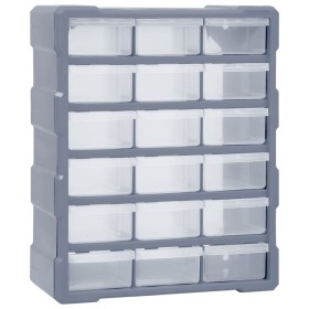 Organizador multicajones con 18 cajones intermedios 38x16x47 cm