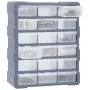 Multi-drawer organizer with 18 intermediate drawers 38x16x47 cm by vidaXL, Toolboxes - Ref: Foro24-149598, Price: 49,83 €, Di...