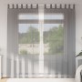 Cortinas de gasa con trabillas 2 uds gris oscuro 140x225 cm von , Vorhänge und Gardinen - Ref: Foro24-4102273, Preis: 15,86 €...