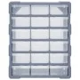Multi-drawer organizer with 18 intermediate drawers 38x16x47 cm by vidaXL, Toolboxes - Ref: Foro24-149598, Price: 49,83 €, Di...