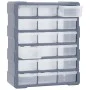 Multi-drawer organizer with 18 intermediate drawers 38x16x47 cm by vidaXL, Toolboxes - Ref: Foro24-149598, Price: 49,83 €, Di...