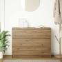 Aparador Artisan Roble 100x35x76 cm Madera de ingeniería by , Sideboards - Ref: Foro24-3328506, Price: 154,01 €, Discount: %