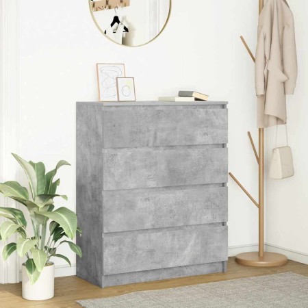 Aparador de madera de ingeniería gris hormigón 80x35x99 cm von , Sideboards - Ref: Foro24-3328483, Preis: 128,45 €, Rabatt: %