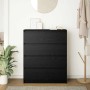 Aparador de madera de roble negro 80x35x99 cm de , Aparadores - Ref: Foro24-3328481, Precio: 135,74 €, Descuento: %