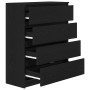 Aparador de madera de roble negro 80x35x99 cm de , Aparadores - Ref: Foro24-3328481, Precio: 135,74 €, Descuento: %