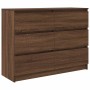 Aparador de madera de ingeniería marrón roble 100x35x76 cm von , Sideboards - Ref: Foro24-3328504, Preis: 150,49 €, Rabatt: %