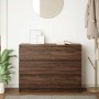 Aparador de madera de ingeniería marrón roble 100x35x76 cm von , Sideboards - Ref: Foro24-3328504, Preis: 150,49 €, Rabatt: %