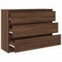 Aparador de madera de ingeniería marrón roble 100x35x76 cm von , Sideboards - Ref: Foro24-3328504, Preis: 150,49 €, Rabatt: %