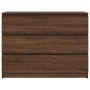 Aparador de madera de ingeniería marrón roble 100x35x76 cm von , Sideboards - Ref: Foro24-3328504, Preis: 150,49 €, Rabatt: %