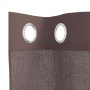 Cortinas de gasa con ojales 2 uds marrón 140x300 cm von , Vorhänge und Gardinen - Ref: Foro24-4102070, Preis: 16,17 €, Rabatt: %