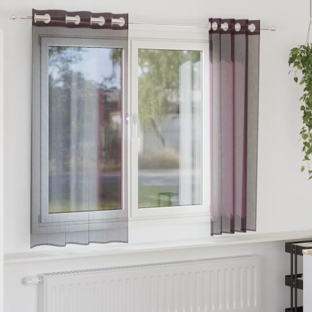 Cortinas de gasa con ojales 2 uds morado 140x175 cm von , Vorhänge und Gardinen - Ref: Foro24-4102102, Preis: 14,11 €, Rabatt: %