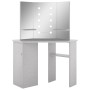 Corner dressing table with LED concrete gray 111x54x141.5 cm by vidaXL, Bedroom Dressers - Ref: Foro24-326535, Price: 169,01 ...