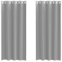 Cortinas de gasa con ojales 2 uds gris claro 140x225 cm von , Vorhänge und Gardinen - Ref: Foro24-4102109, Preis: 15,00 €, Ra...