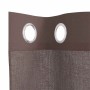 Cortinas de gasa con ojales 2 uds marrón 140x175 cm von , Vorhänge und Gardinen - Ref: Foro24-4102066, Preis: 13,89 €, Rabatt: %