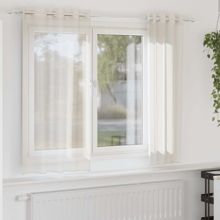 Cortinas de gasa con ojales 2 uds crema 140x175 cm von , Vorhänge und Gardinen - Ref: Foro24-4102072, Preis: 14,36 €, Rabatt: %