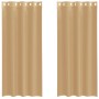Cortinas de gasa con ojales 2 uds arena von , Vorhänge und Gardinen - Ref: Foro24-4102121, Preis: 15,25 €, Rabatt: %