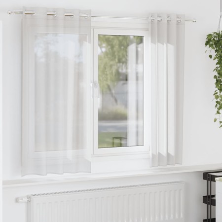 Cortinas de gasa con ojales 2 uds blanco von , Vorhänge und Gardinen - Ref: Foro24-4102149, Preis: 14,94 €, Rabatt: %
