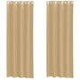 Cortinas de gasa con ojales 2 uds arena von , Vorhänge und Gardinen - Ref: Foro24-4102123, Preis: 15,54 €, Rabatt: %